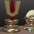 Tirupati-Balaji-Tirumala-Venkateshwara-swamy-tilak-3d-logo-emblem-1.png-4.png Elegante Tirupati Balaji Símbolo Sagrado Set | Chakra Tilak Shankh Emblema Trio | Vaishnav Hindu Decor | Dashboard Car Emblem Temple STL | 8" / 203 Mm