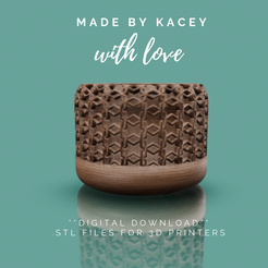48.png STL-Datei 3D-Druckbare STL-Datei. Büro- oder Heimdekoration: Pot Planter Design für Sukkulenten, Bonsais, und verschiedene Pflanzen - Instant Download - Pot 13・Modell zum Herunterladen und 3D-Drucken