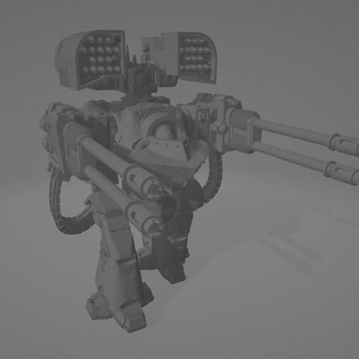 Derado Dreadnought for future hammer sci-fi 3D model