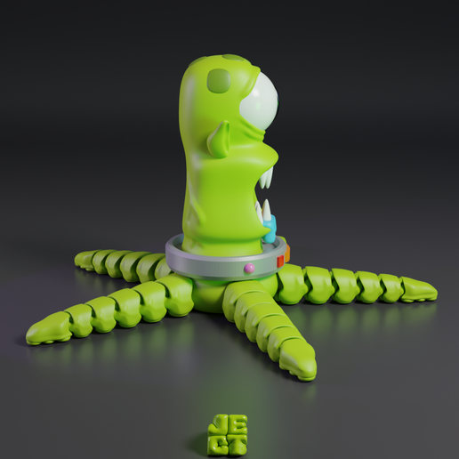 R3.png 3D шарнирные инопланетяне - Канг и Кодос из Симпсонов | Забавные и коллекционные модели