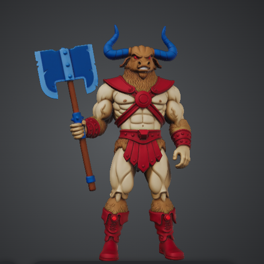 🤌 Minox - He-Man Italian Comic Book Minotaur Figure - MOTUC-Style
