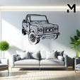 defender-90-angle.png Wall Silhouette: Land Rover Set
