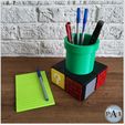 002.jpg 3D file Mario inspired desktop organizer... Pen holder Or Planter!・3D printer design to download
