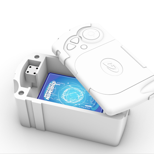 Digimon Adventure 2.0 Inspired D-Terminal TCG Card Deck Box STL File  for Cults