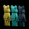 Untitled_Viewport_043.png Bearbrick Articulated Low poly faceted Articulated