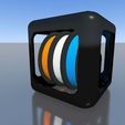 V3_03_Black.jpg 3D filament holder for M3D printer (multiple spools) in Parts