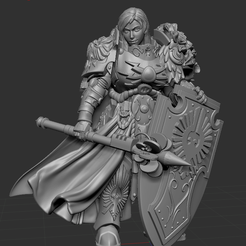 3D file Auric Guardians - Blademaster 🛡️・3D printer model to download・Cults