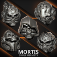 MORTIS-SKULL-HELMETS.png 3D-Datei Mortis - Schädelhelme・Vorlage für 3D-Druck zum herunterladen