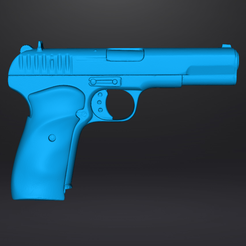 TT1.png STL file TT 33 Tokarev Pistol Real Size Scan・3D printer design to download
