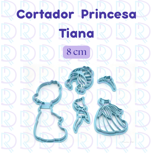 Cortador Princesa Tiana - 8 cm