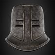 TarkusHelmetFrontal.jpg Dark Souls Black Iron Tarkus Helmet for Cosplay