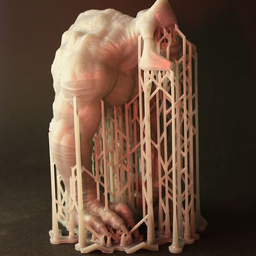_Beats_Chest_Grid_small.jpg STL file Beast Statue・3D printer design to download, 3D-Ghost