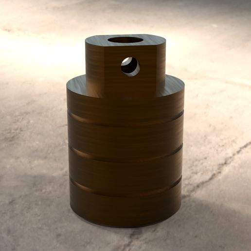 4.1  Arbeitskolben (4.1 Working piston) 3D model