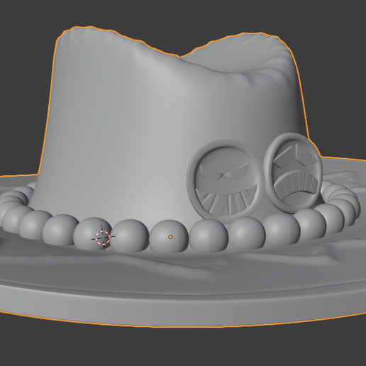 ♠️ Portgas D Ace Hat・ STL File for ・Cults