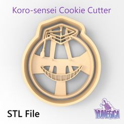 koro_sensei_front_square.jpg Koro-sensei from “Assassination Classroom” - Cookie Cutter STL file