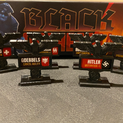 mae nladtaraagh 2 Se See engage. a vy e ay cee Ze gi ay Pec) bord Se i i pean STL file Black Orchestra Deputy Token Holders・3D printing model to download
