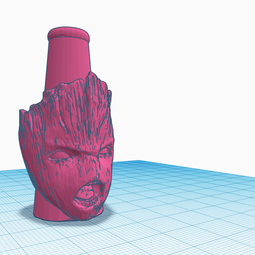 Shisha Cachimba Angry Groot - 3D model önizlemesi