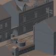 Operation-Carentan-Scene-3.png WWII Tabletop Terrain Set 28mm scale (3D Printable Files) - Based on real buildings from Carentan, France