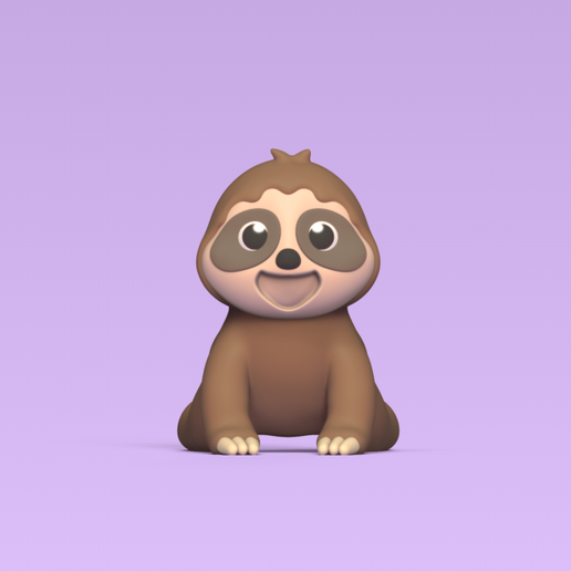 Happy Sloth 3D model
