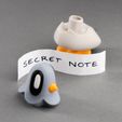 Blob-Lab-Pigeon3m.jpg Blob Carrier Pigeon - Magnetic Secret Message Art Toy
