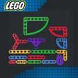 Lego-Beams-Half-1.jpg Fichier STL Lego - Demi-poutres・Modèle à télécharger et à imprimer en 3D