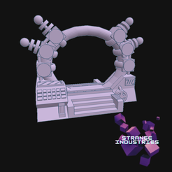 sci-fi-portal.png Archivo STL portal de ciencia ficción・Objeto para impresora 3D para descargar