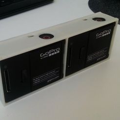 20140514_104120.jpg Fichier 3D gratuit Gopro Hero 3 plus Support stéréo 3d・Objet à télécharger et à imprimer en 3D