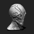 5.jpg Alien Bust 6 - Extraterrestrial Sculpture STL File 3D print