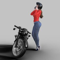 biker6.jpg STL file BIKER GIRL 6・3D printable model to download