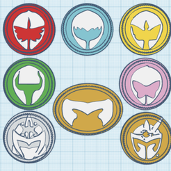 MysticForce.png Power Rangers Mystic Force/Mahou Sentai Magiranger Helmet Coins