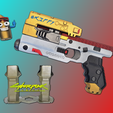 Skippy-Promo-xx.png SkIPpY The Legendary Cyberpunk 2077 AI Hand Gun Prop | Internal Electronics Options Available | By Collins Creations 3D