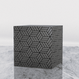 Rendu1.png Fichier STL gratuit Square textured box・Plan à télécharger et à imprimer en 3D
