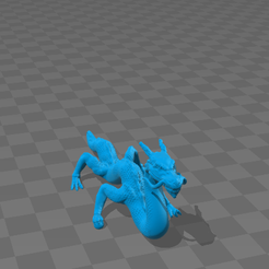 Dragon_bleu_.png OBJ file Blue dragon・3D printable design to download