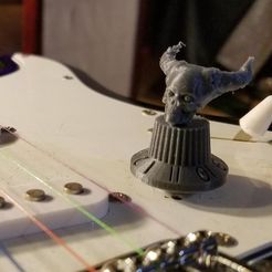 88ea42dc471a1da2f78f68c4647c717f_display_large.jpg STL-Datei guitar knob goes to 11 with demon skull kostenlos・3D-Druckvorlage zum Herunterladen