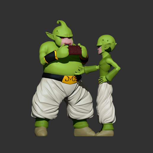 DRAGON BALL DAIMA - MAJIN DUU + KUU SHARING CHOCOLATE 3D model