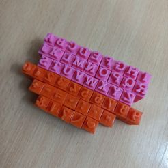 20230612_111113.jpg Файл 3D Штампы для керамики со шрифтом для печатной машинки・Дизайн для загрузки и 3D-печати