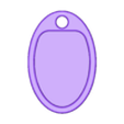 Keyrings - Ellipse v6.stl Custom Keychain Template- Set of 9 - Make Your Own!