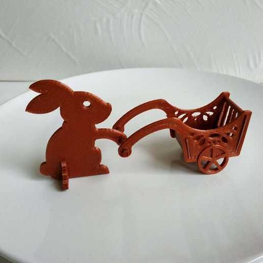 Easter_bunny.jpg Free STL file Easter bunny with a handcart・3D printable model to download, TanyaAkinora