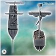 4.jpg Medieval boat with folded sail and mast observation post (4) - Medieval Gothic Feudal Old Archaic Saga 28mm 15mm RPG