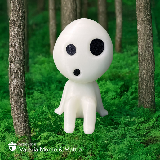 Kodama5_square.png Kodama (#5) ✨🌲, Princess Mononoke🐺🌕, Miyazaki, FanArt, Ghibli🌟