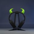 Horn4.jpg 5 Cute Horns for Headphones Color Gaming Accesories Ready to print