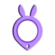 Bunny.stl Bunny Keychain Tiktok Spinner No Bearing