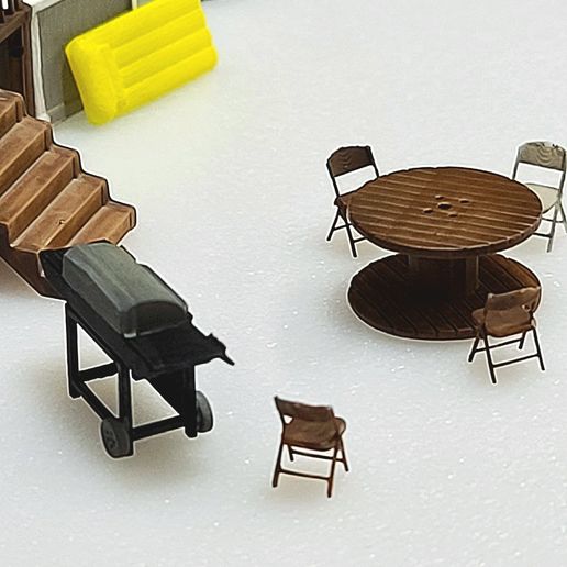 🎱 HO Scale Above Ground Pool Scene・ STL File for ・Cults