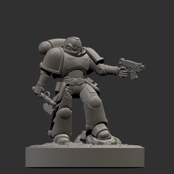 P1.jpg Free STL file Space Marine Primaris・3D printable design to download
