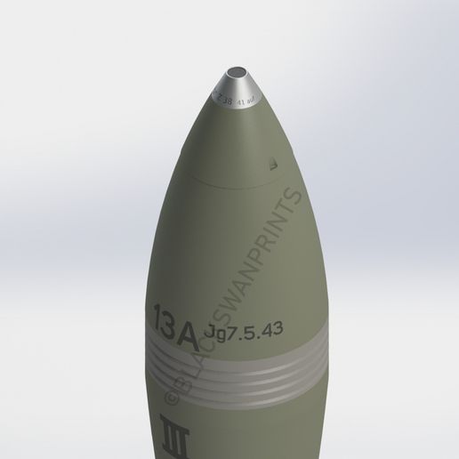 🐚 WW2 German 12cm Wgr.42 Mortar Shell・ 3D File for 3D printing・Cults