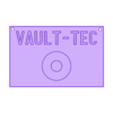 Vault-Tec_Sign.stl Fallout Vault-Tec Sign
