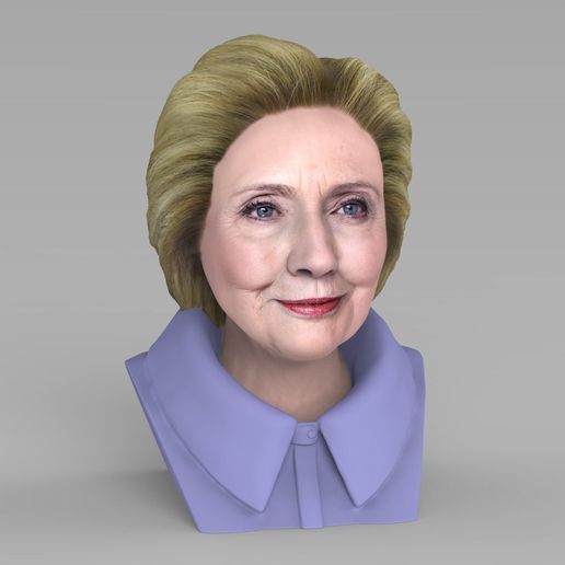 hillary-clinton-bust-ready-for-full-color-3d-printing-3d-model-obj-stl-wrl-wrz-mtl-12.jpg Hillary Clinton bust for full color 3D printing