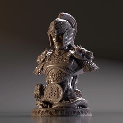 main-사본.jpg STL file Bust of Zhao Yun - Romance of the Three Kingdoms 3D print model・3D printable model to download, kleaflab