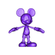 Mickey Mouse_Medium.stl Mickey Mouse Articulated