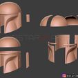 boba.25.jpg Boba Fett Helmet - Mandalorian Death watch Hemet 3D print model
